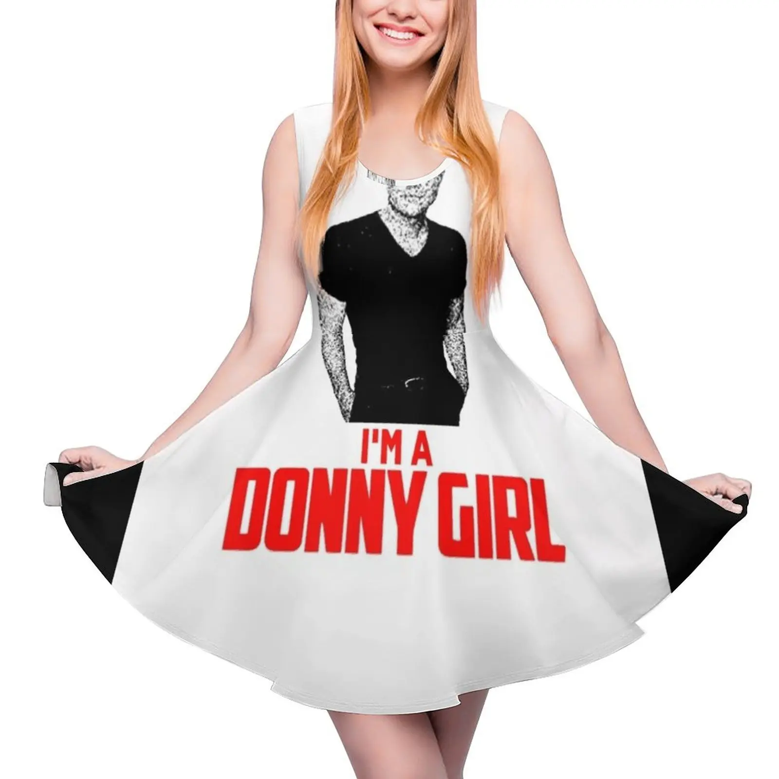 

Donny Osmond I_m A Donny Girl Sleeveless Dress party dresses women Women"s summer suit