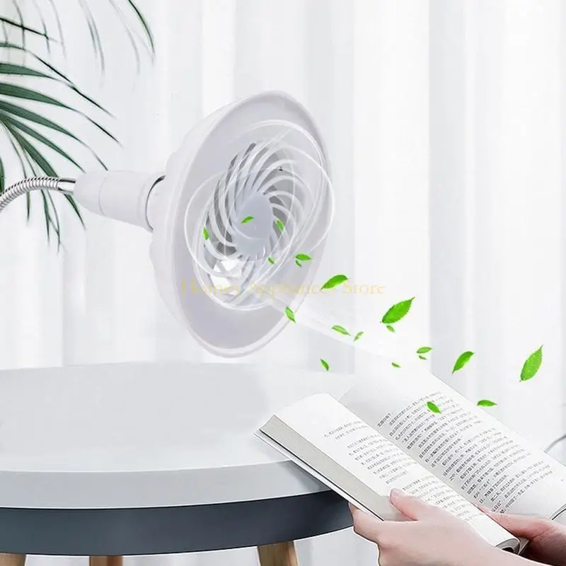 

D0AB 10W Потолочный вентилятор LAMP E27 Светодиодный свет с B22 -E27 Adapter Base для комнаты для комнаты