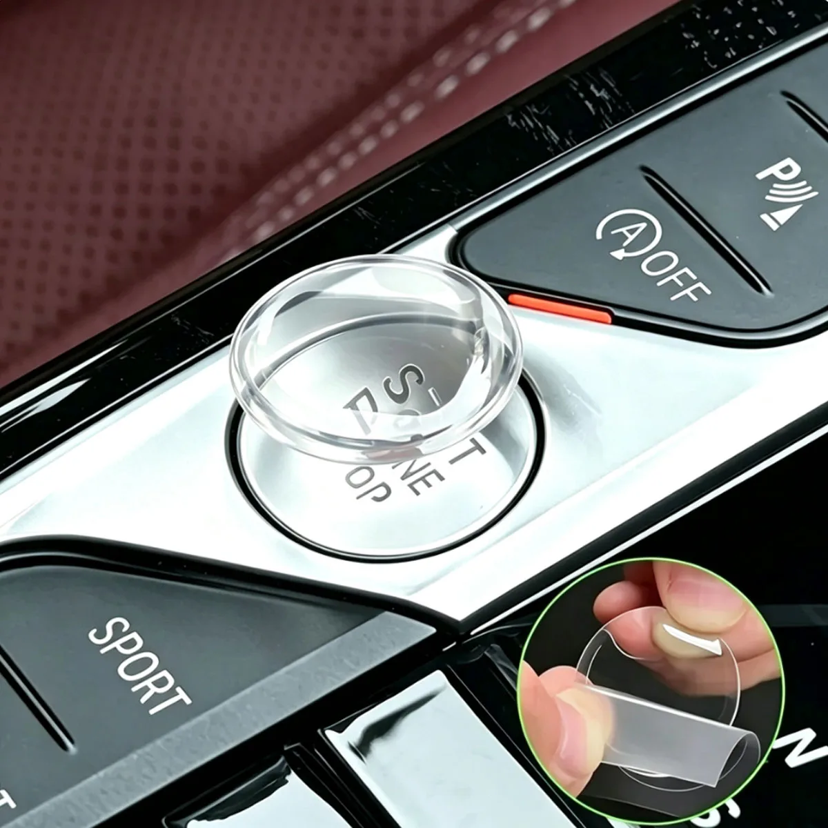 Crystal Clear Car Ignition Switch Button Protector, Universal Start Stop Sticker Cover for All Vehicles, Anti Scratch DIY Cut image 6