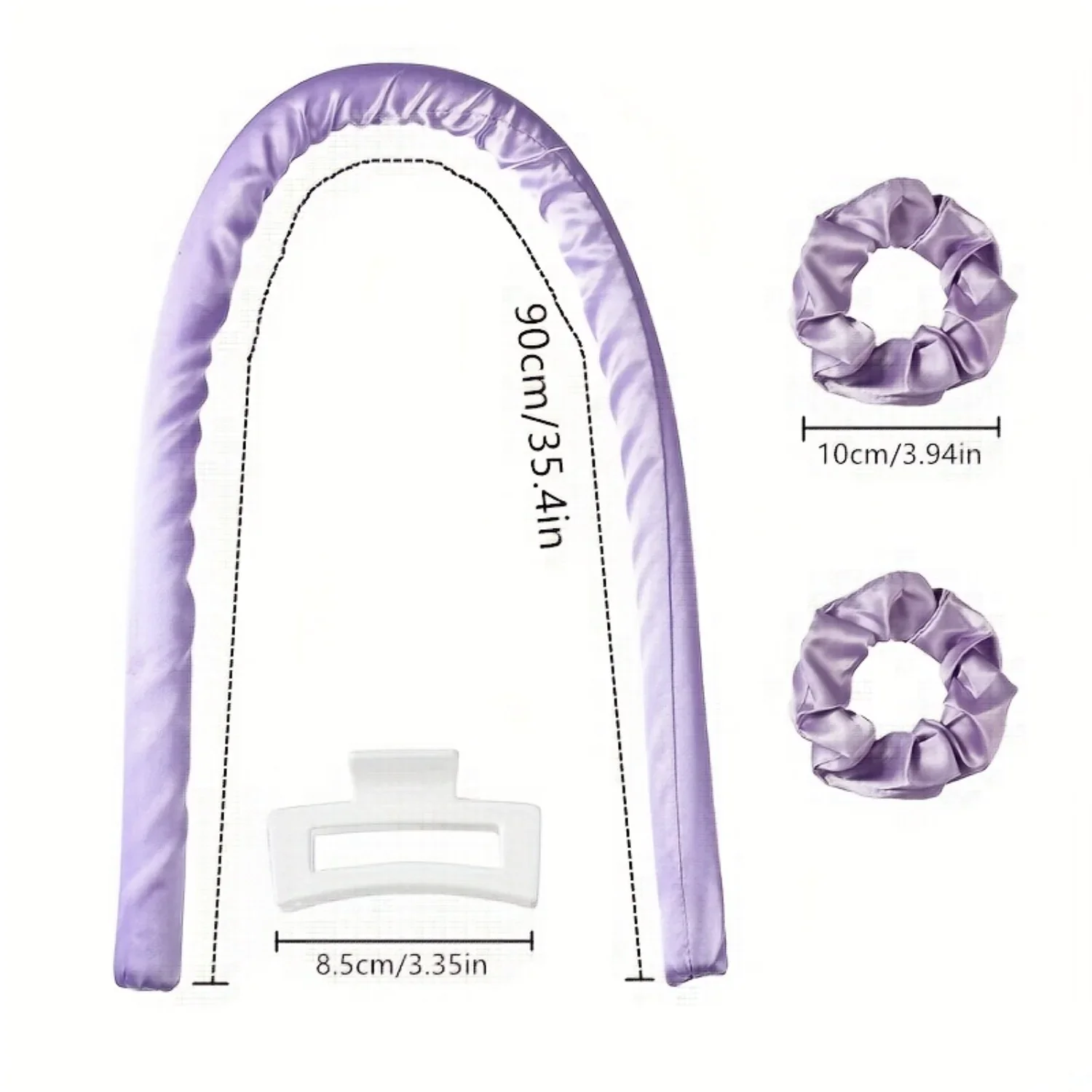 Modeladores de cabelo sem calor para cabelos longos, sem calor, haste de ondulação, faixa de cabeça, cachos sem calor para dormir durante a noite, faça você mesmo, estilo de cabelo preguiçoso