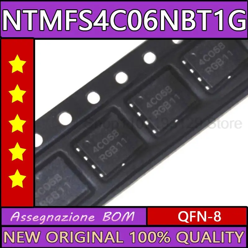 5PCS NTMFS4C06NBT1G 4C06B QFN-8 New original ic chip