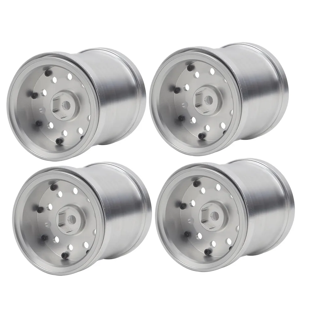 Aluminum Beadlock Wheel Rims Fit for Tamiya 1/24 Heavy Dump Truck GF-01 G6-01 Upgrades Parts