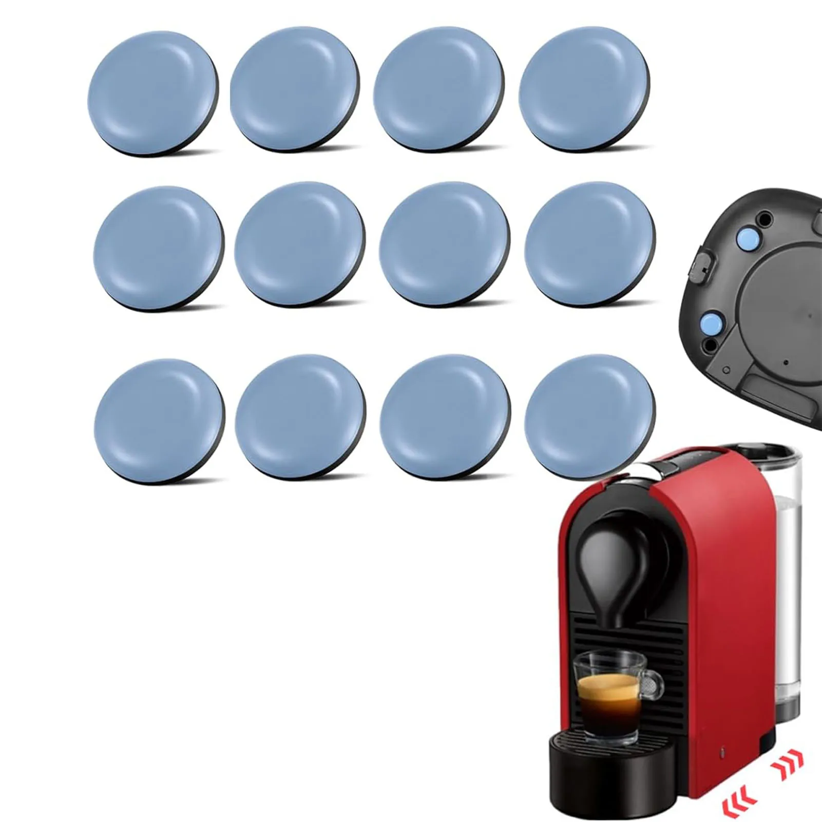 

12pcs Kitchen Appliance Feet Sliders Wear Resistant Round Smooth Friction Reducing Pad for Household Furniture Accessories