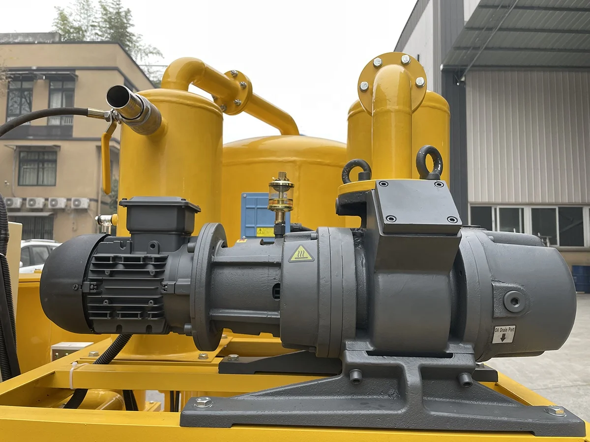 Sistema avanzado de llenado de aceite de máquina de deshidratación de aceite de transformador de doble etapa