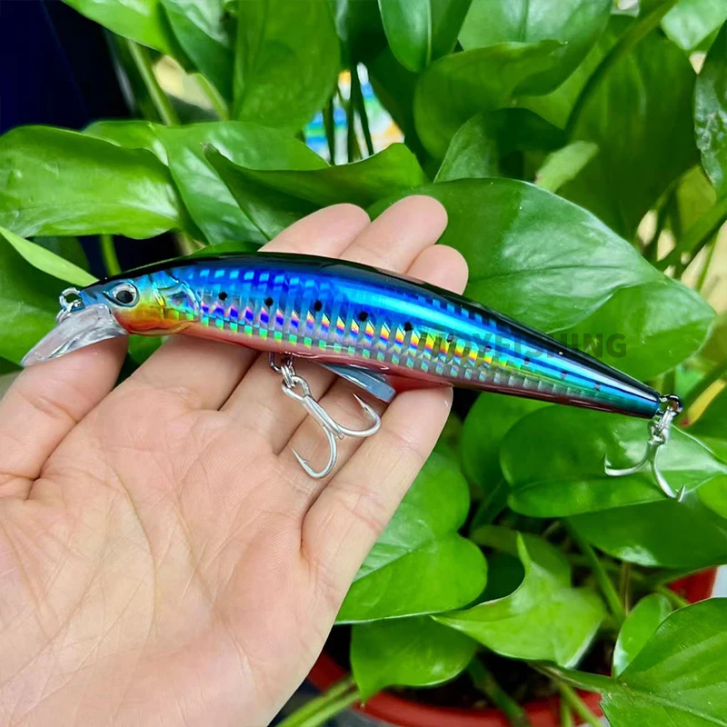 1pcs 120mm 45g Heavy Minnow Sinking Fishing Lure Seawater Trout Bass Lure for Fishing Long Casting Isca Pesca Fishing Bait 9093