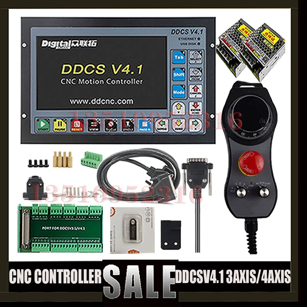 The Latest 3-axis /4-axis Cnc Motion Control System Ddcsv4.1 Independent Controller Off-line Controller Usb Interface