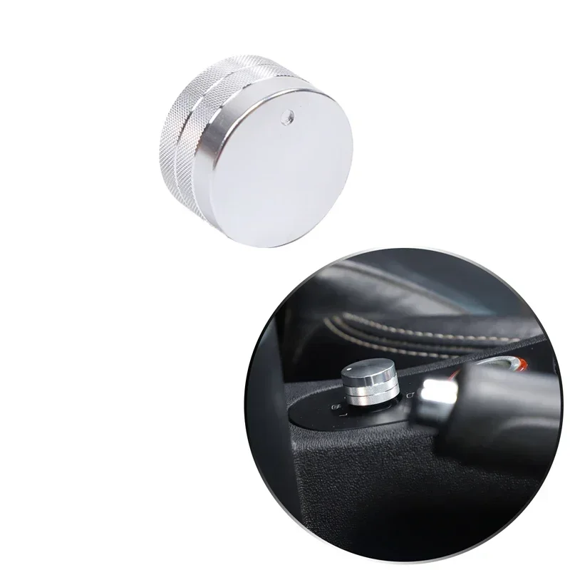 For SEAT Leon León Mk2 1P 2008-2012 Aluminum Alloy Car Center Console Mirror Adjustment Knob Ring Trim Cover Car Accessories