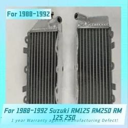 Both sides of  Aluminum Radiator For 1988-1992 Suzuki RM125 RM250 RM 125 250 Cooler Cooling Coolant 1988 1989 1990 1991 1992
