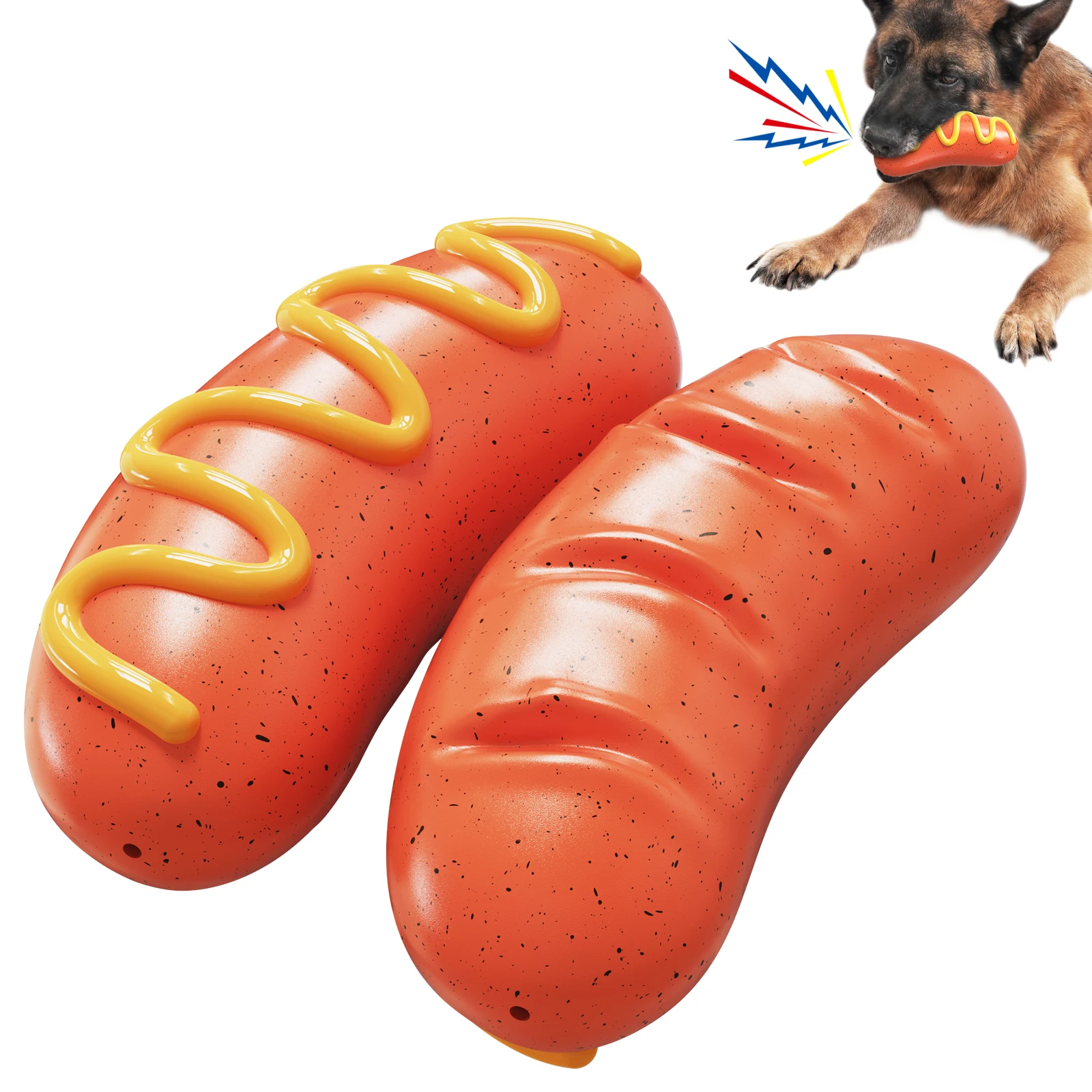 

Dog Toys Bite Glue Tooth Grinding Stick Cleaning Toothbrush Hot Sausage Toy Can Make a Sound Toys Animals Like Pet Supplies