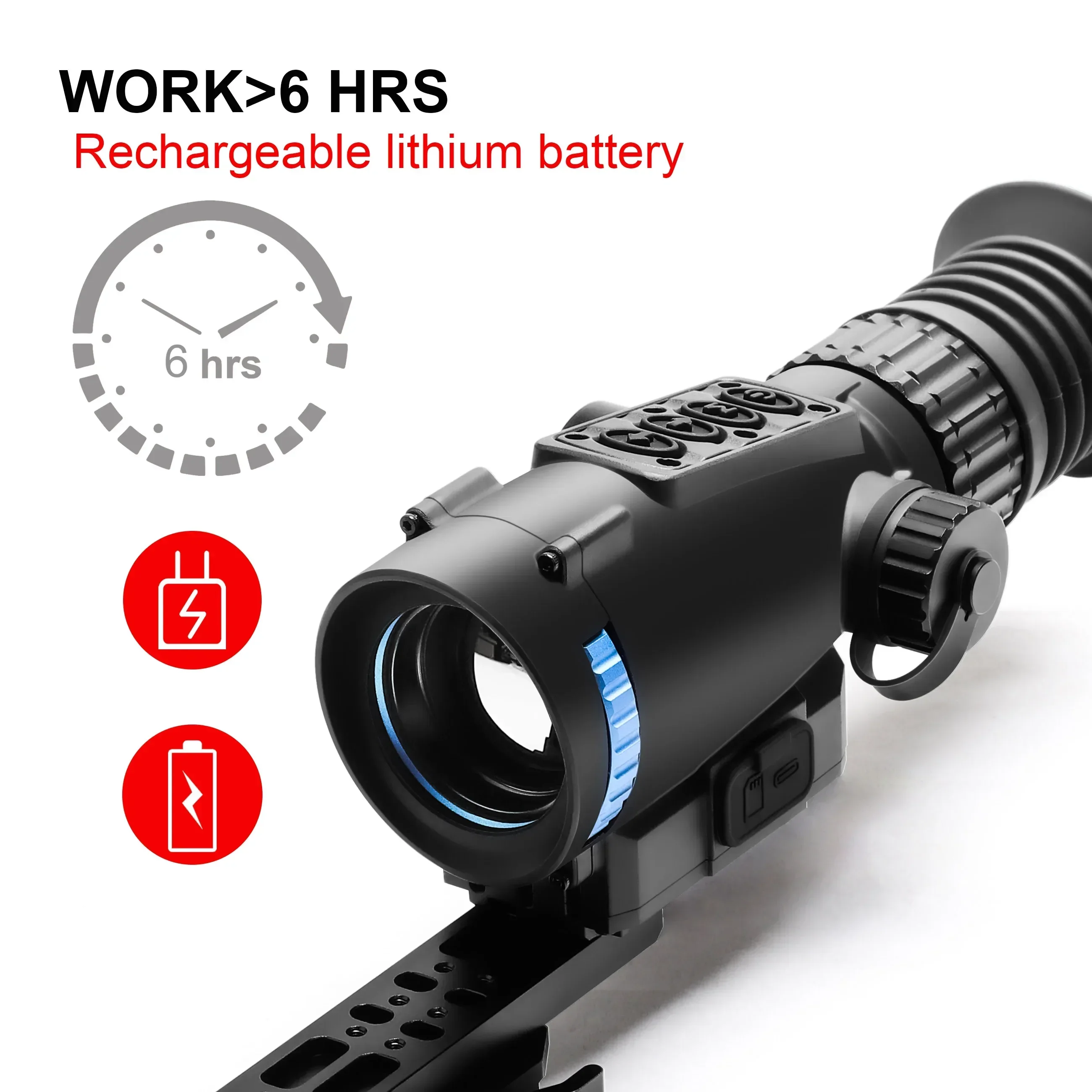 384*288 Thermal Scope Thermal Scope 25mm 35mm 3X 6X 9X Thermal Imager Sight With Video Rec PIP WiFi