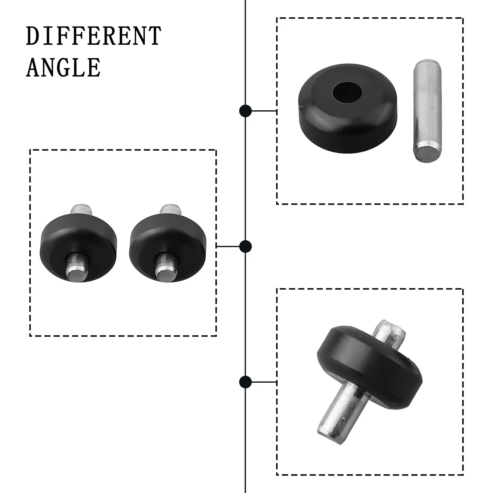 2pcs Vacuum Cleaner Part Widened Rollers And Axles Wheels Direct Drive Head For Tineco Floor 3 S3 S3 BreezeIFloor 3 Replacement