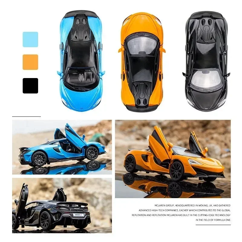 1:36 McLaren 600LT Super Sports Simulation Exquisite Diecasts & Toy Vehicles RMZ City Alloy Car Model Railed