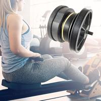 Durable Webbing Rebound Damper Resistance System Rowing Machine Belt Pulley Replacement Gym Rower Spring Box Gravity Wheel Home