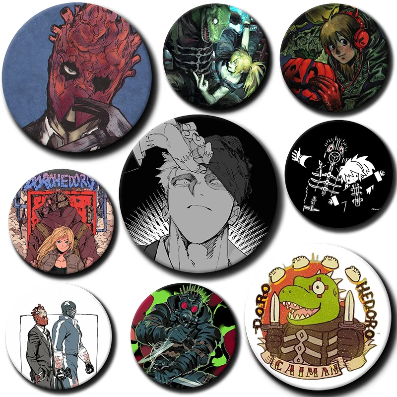 Noi Kaiman Nikaido Soft Button Pin Japanese Anime Dorohedoro Cartoon Brooch Badge Bag Decor Accessories Fans Collect Friend Gift