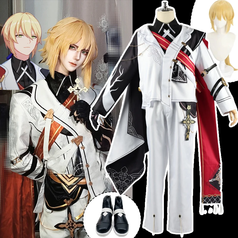 

CosplayOtto Apocalypse Cosplay Game Honkai Impact 3 Costume xs-2xl Handsome Uniform Man's Anime Outfits Wig Shoes Prop Role-play