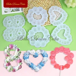 Meringue Heart/Ring Design Lollipop Silicone Mold Sugarcraft Chocolate Mould DIY Epoxy Resin Model Cake Decorating Tool Bakeware