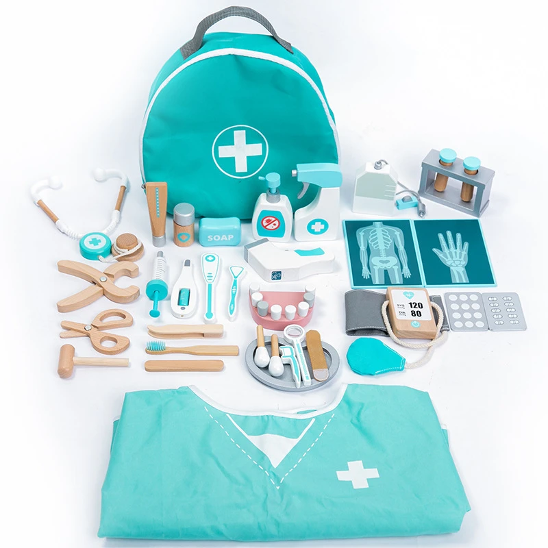 educational-toys-for-kids-toys-role-pretend-play-toy-wooden-pretend-play-doctor-children's-toy-girl-medical-simulation-toys-set