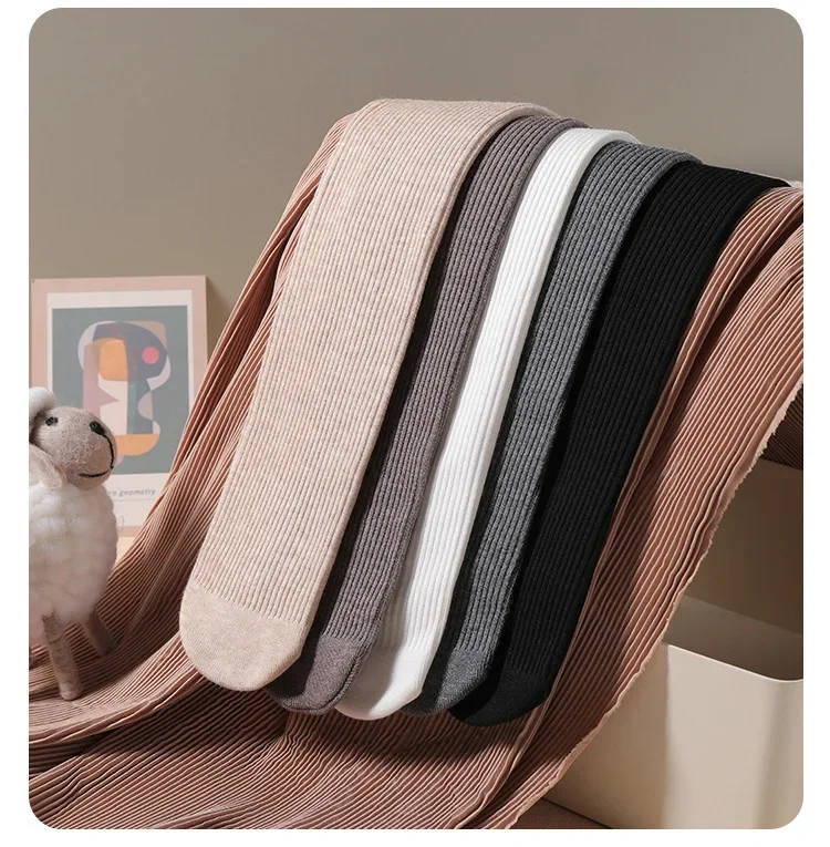 Winterstrumpfhose für Babymädchen, mit zusätzlichem Futter, verdickte, schmale Leggings, warme Kinderstrumpfhose, Winterkleidung. – Detail 11