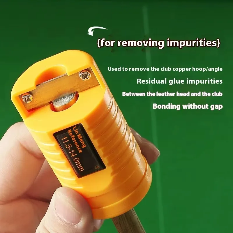

Lin Meng No. 3 pool club leather head repair tool snooker ball tip plane side curvature grinding tool