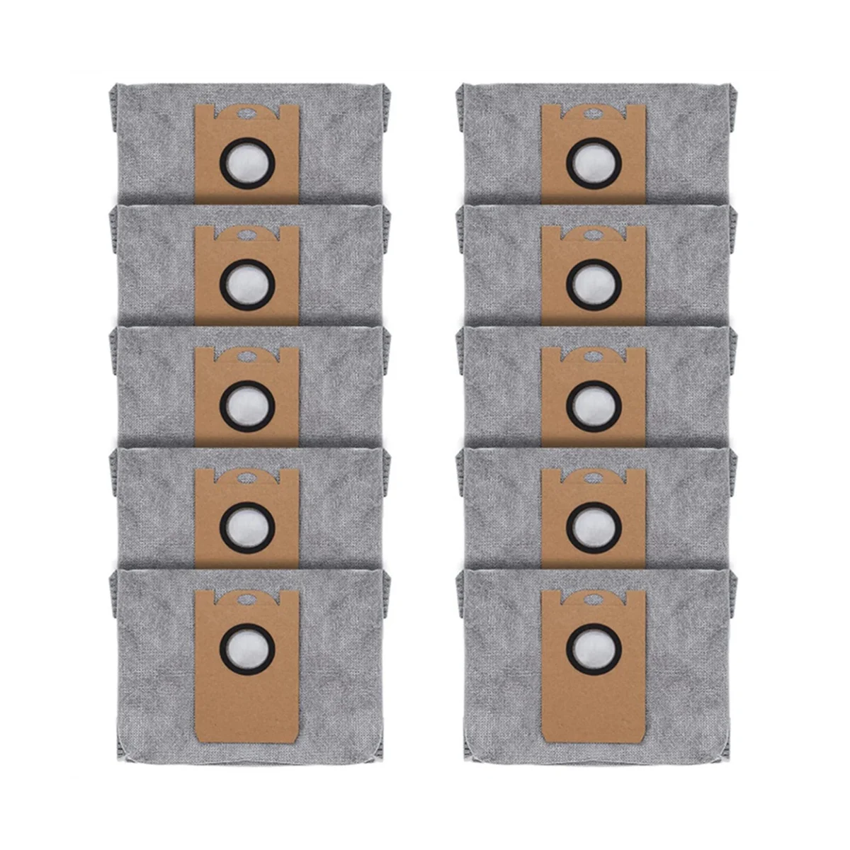 10 pcs שקיות אבק עבור eufy robovac l35 היברידי lr20 אוטומטי תחנה ריקה, עם בד פחמן פעיל