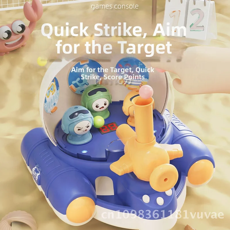 Máquina de juguete de diversión de canicas para niños, juego de entrenamiento enfocado Lihong con 21 bolas, opciones azul, verde y rosa