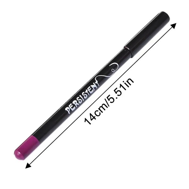 12 Colors Lipliner Pencil Lip Makeup Lipstick Pencils Waterproof Lipliner Lady Charming Lip Liner Cosmetics Maquiagem