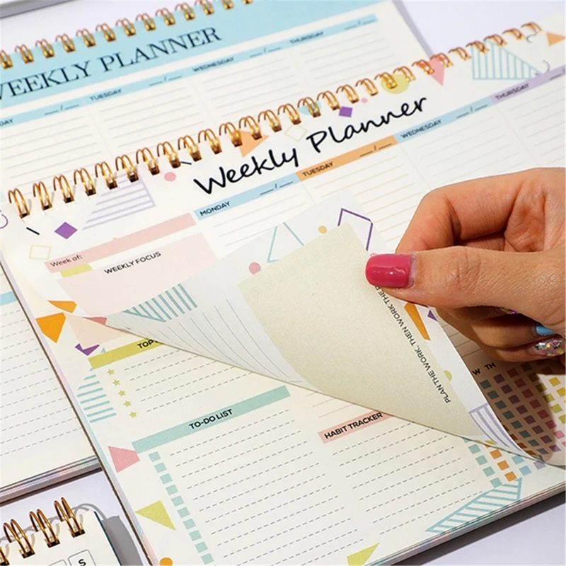 دفتر مخطط أسبوعي لتجليد الملف مخطط أكاديمي أسبوعي 52 أسبوع مجلة دفتر مخطط أسبوعي 104 صفحة غير مؤرخة