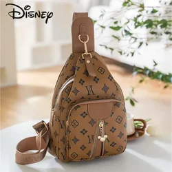 Disney Mickey yeni kadın göğüs çanta moda ve yüksek kaliteli baskılı kadın çantası lüks ve gelişmiş kadın Crossbody çanta