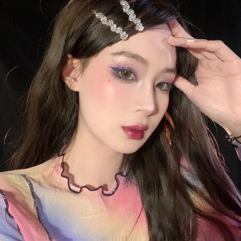 

Sparkly Rhinestone Bobby Pins Crystal Side Clips Fairy Elegant Starry Hair Grips For Girls Bangs Stylish Shiny Must-Have