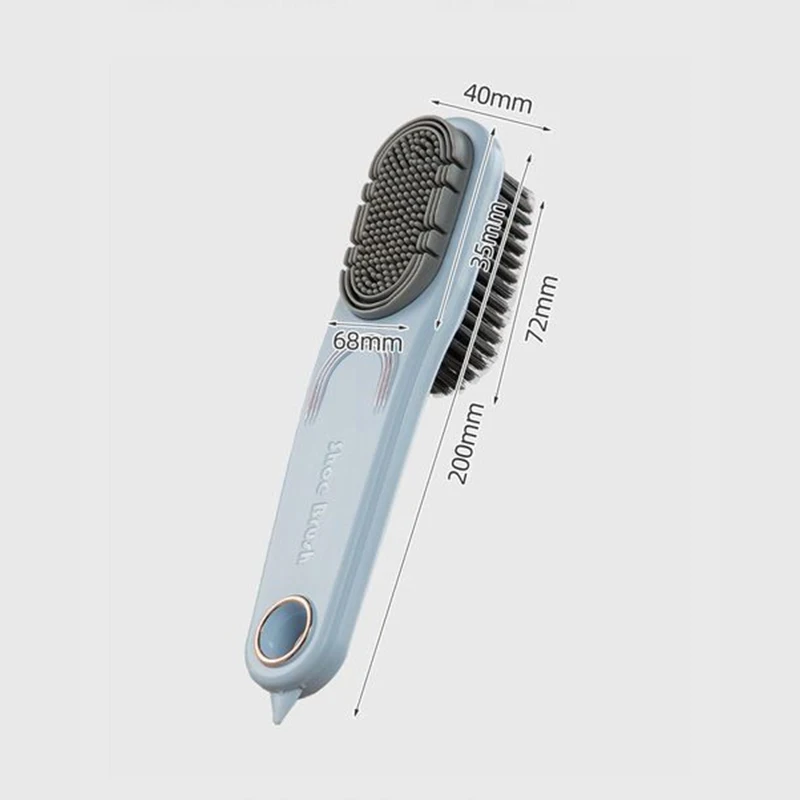 Double-sided Rubber Shoe Brush Soft Bristles Clothes Shoe Brushes Care Specialized Brush Waterproof Dirt Removal Cleaning Tool