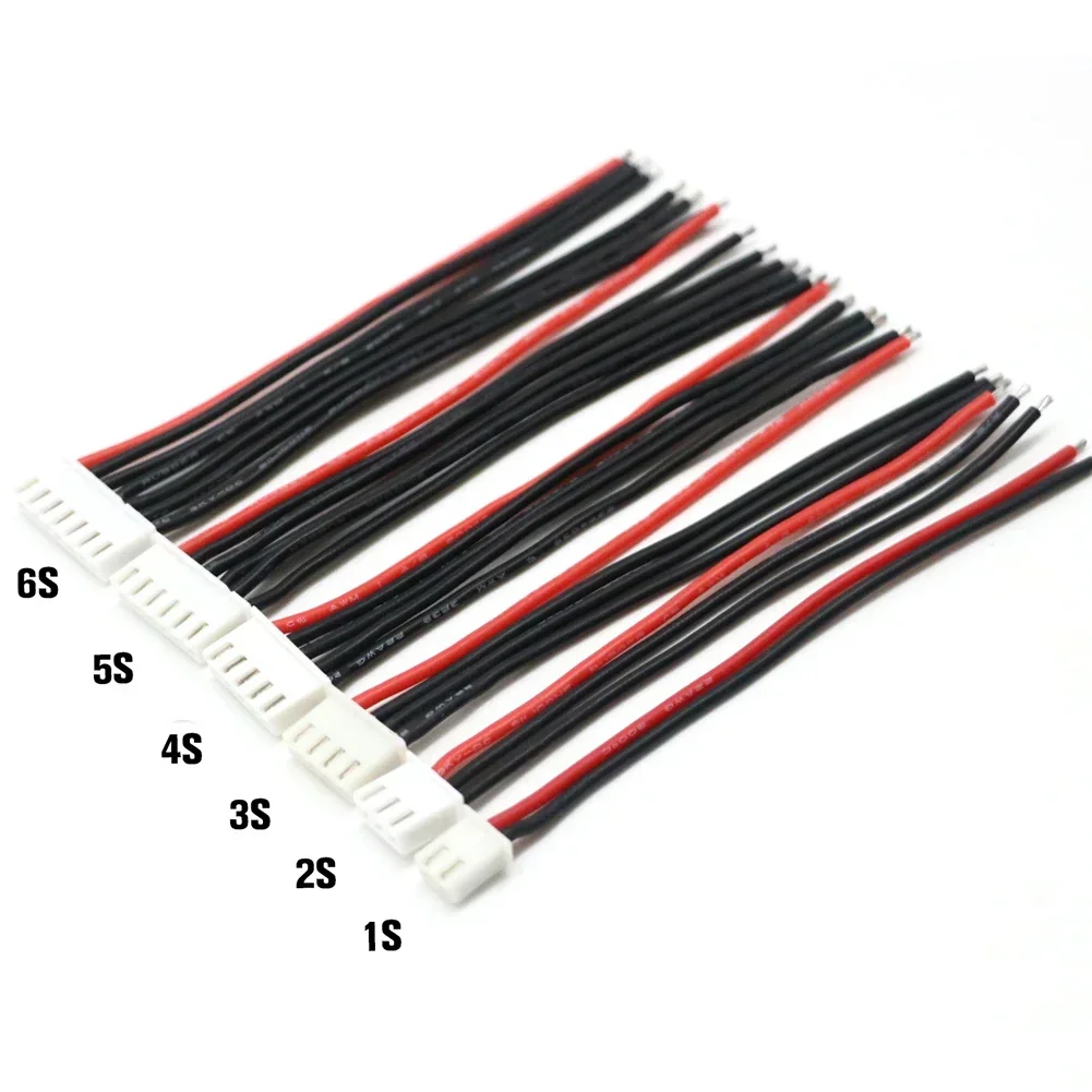 10pcs JST-XH 실리콘 와이어 22AWG1/2/3/4/9/10/11S Lipo 밸런스 와이어 연장 RC Lipo 배터리 충전기 용 케이블 리드 코드 충전