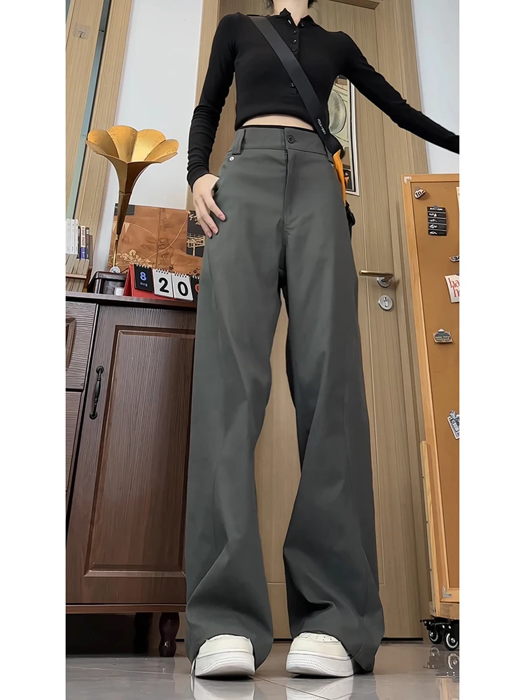 

Мужские повседневные брюки цвета хаки в стиле милитари, осенние, американского кроя, зауженные, прямые, с высокой талией, в стиле пэчворк