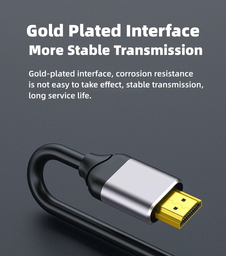 HDMI 2,1 Verlängerung Stecker zu Buchse Kabel 8k 60Hz/4k 144Hz/2k 165Hz HD HDMI-Kabel unterstützen dynamische HDR für TV, Displays, Projektoren – Detail 9