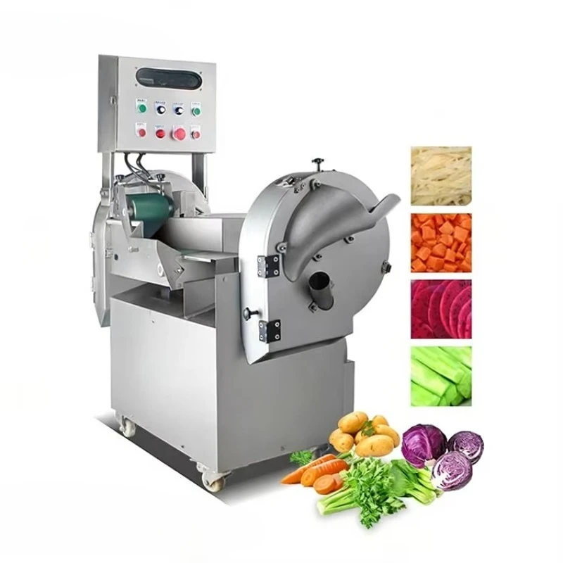 

High Quality New 220V Automatic Multifunctional Vegetable Fruit Cutting Machine Industrial Stainless Vegetable Processing Plant