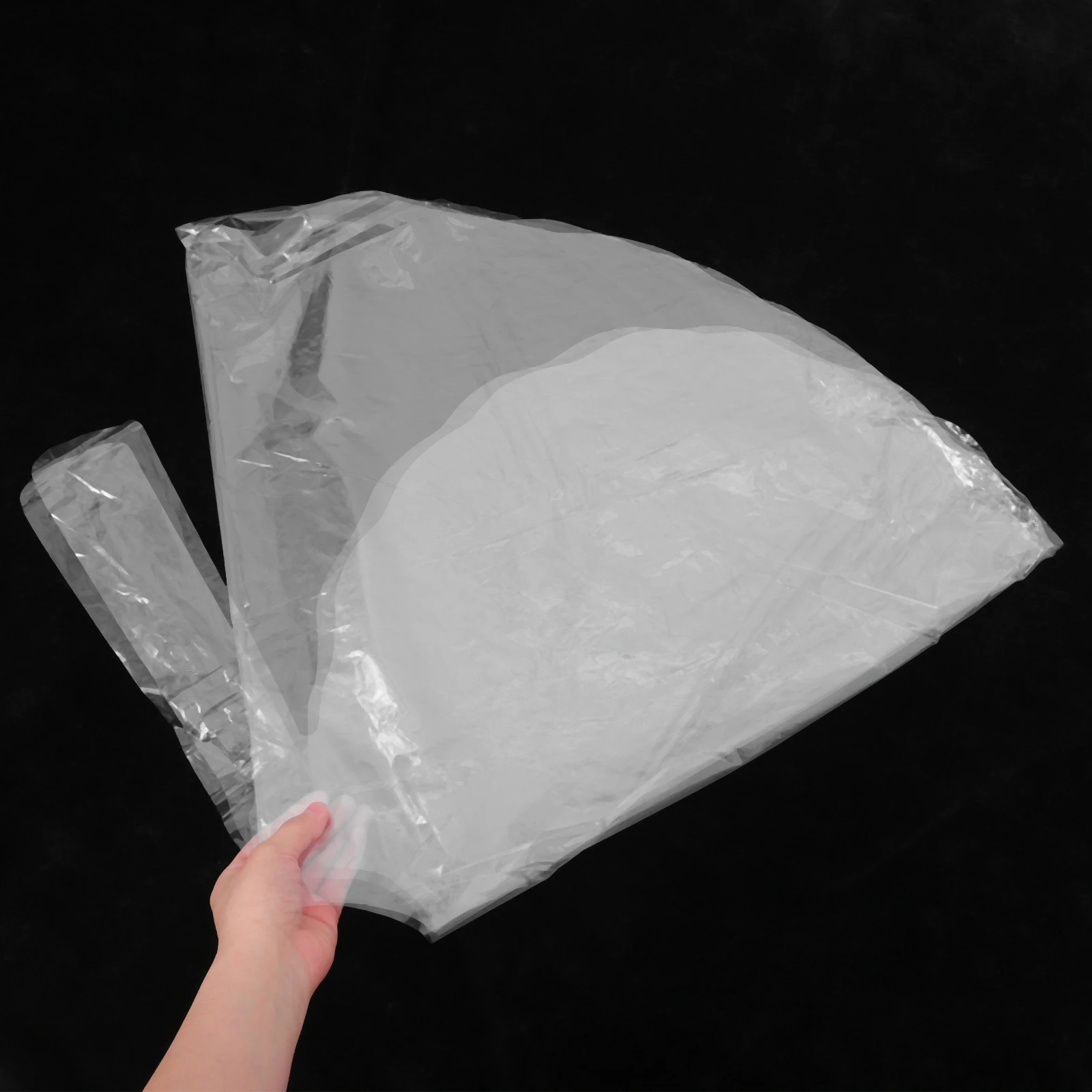 

70 Pcs Hair Dyeing Cape Transparent Heart Shaped Disposable Plastic Apron Coloring Haircut Umbrella Chemical Capes Stylist