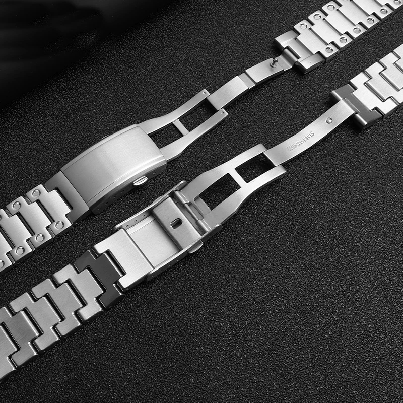 Stainless Steel Watchband for Casio G-Shock GWM5610 DW5600 GW-5000 G-5600 GA2100 GM5600 GM2100  Solid Steel Watch Strap 16mm Men