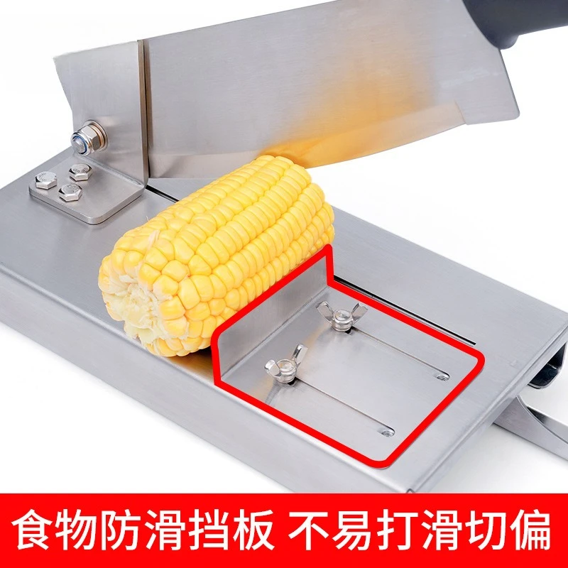 10 inch large corn guillotine commercial cut corn, sugar cane, melons and fruits thickened stainless steel