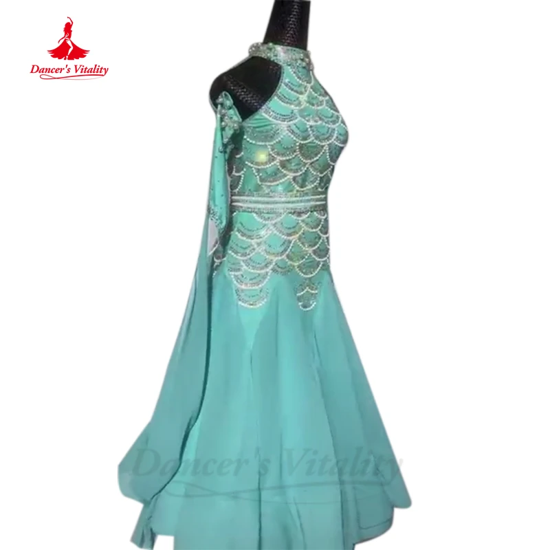 Ballroom Dance Dress Women Waltz Social Dancing Performance Professional Costumes Customsized Children Girl's Modern Dresses