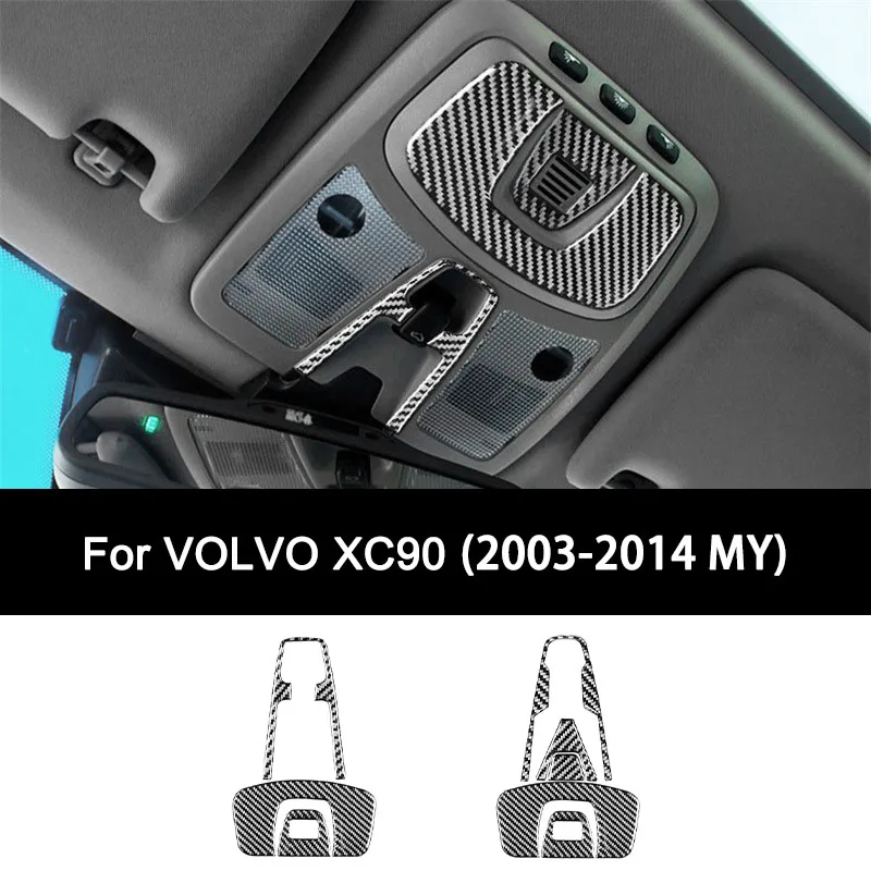 

For VOLVO XC90 (2003-2014), Premium Carbon Fiber Car Roof Reading Light Panel Interior Sticker Personalized Auto Accessories