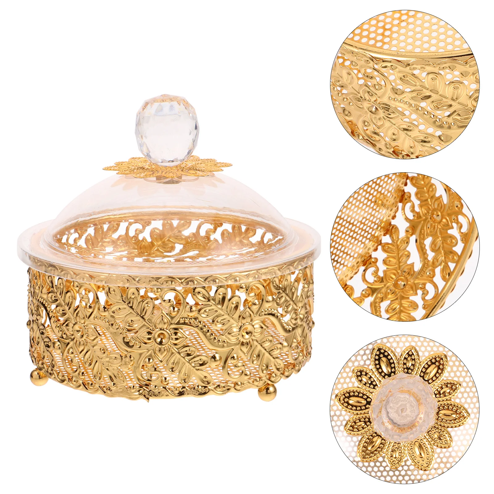 

Storage Box Set Vintage Decor Cases Party Favors Boxes naments Gift Golden Small Jewelry Toy Gem Trinket Container