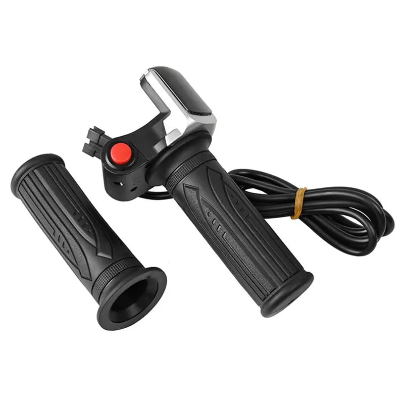 

A58X-Scooter Throttle Handle Electric Bike Throttle With LCD Display Handle Throttle For 36V Twist Throttle Scooter E-Bike Parts