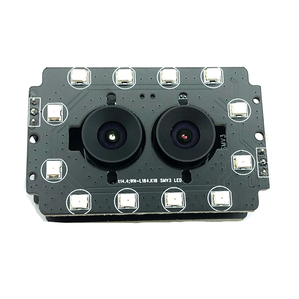 Top Sale 1080P Dual Lens Camera Module 2MP 30FPS 1920x1080P Infrared Black and White with Digital Microphone for Machine Vision