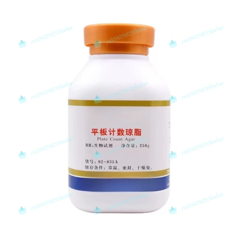 Agar para Conteo de Placas (PCA), Medio de Cultivo Deshidratado BR 250g para Pruebas de Microbiología Alimentaria, Conteo Total de Placas
