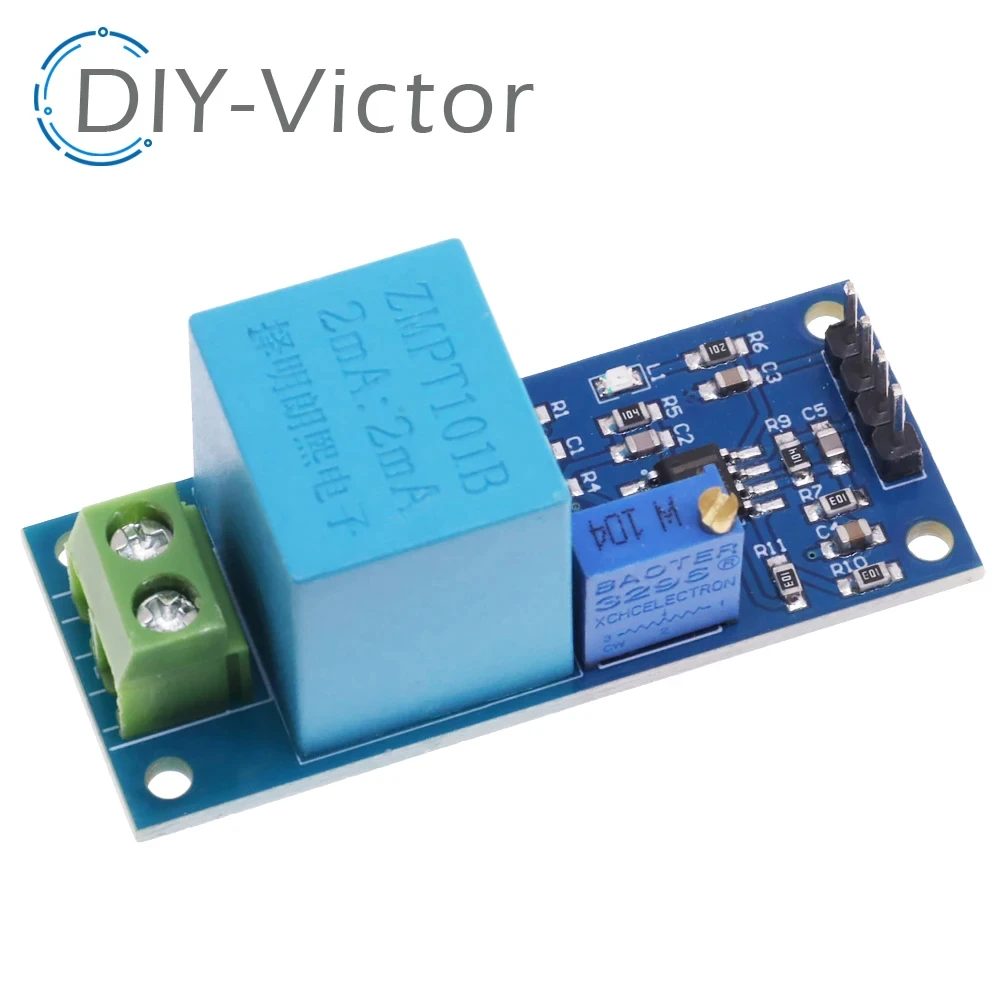 Active Single Phase Voltage Transformer Module AC Output Current Voltage Sensor for Arduino Mega ZMPT101B 2mA ZMCT103C 5A