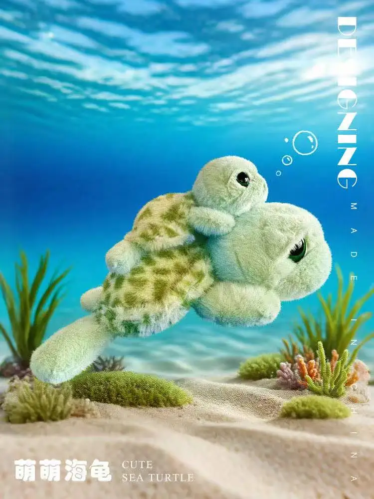 

Latest Cute Big eyed Turtle Doll Kawaii Stuffed Plush Toy Handmade Doll Cartoon Anime Cute Children's Birthday Gift Fun Doll