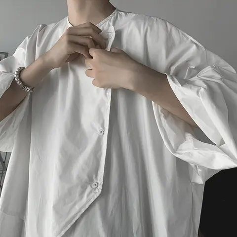 10 best sales asymmetriska herrskjortor - №2