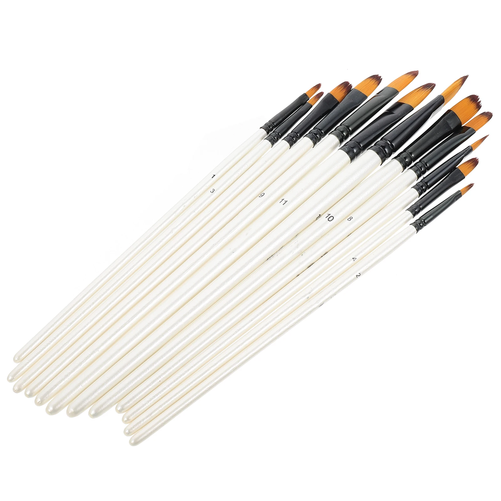 

12 Pcs Watercolor Brush Set Professional Art Paint Brushes Portable Convenient Multi Function Painting Tools Safe Educational