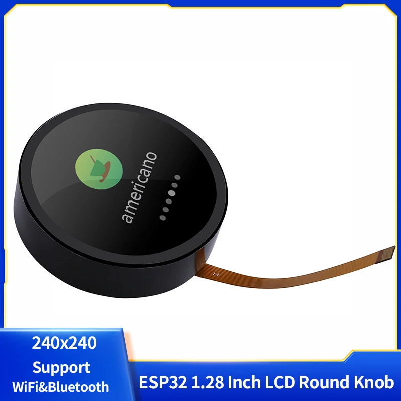 ESP32 C3 1.28 Inch LCD Development Board Round Knob 240x240 Support WiFi&Bluetooth For Arduino LVGL