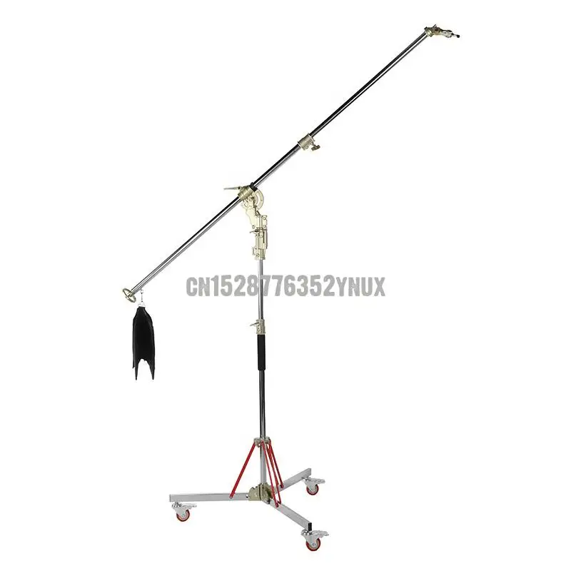 L5-120plus  Stainless Steel Boom Light Stand,Stand Height 124-210CM,Crossbar 145-245cm