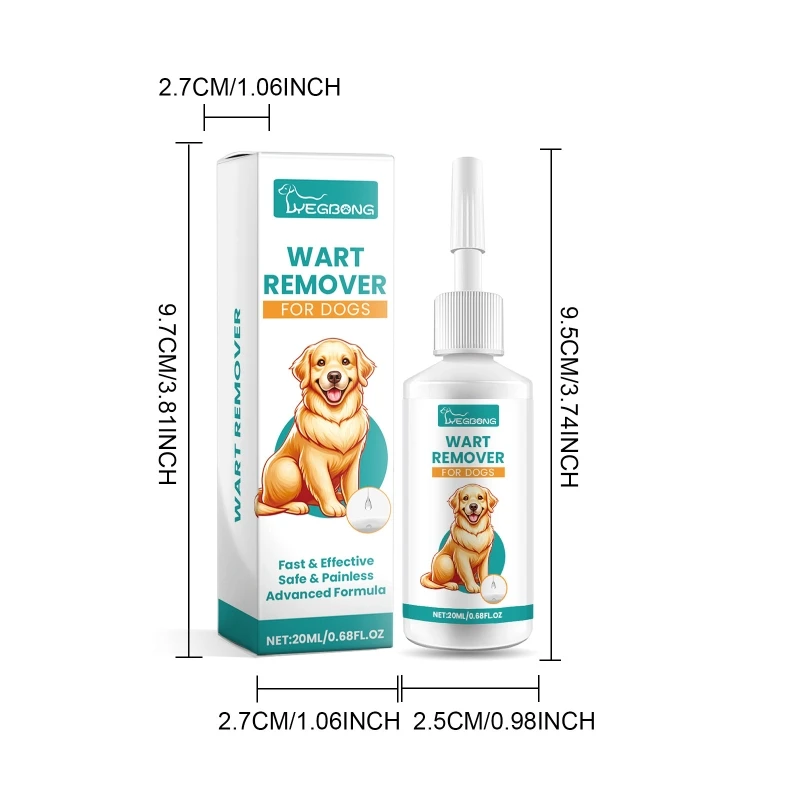 Pet Friendly Warts Removal 100ml Dog Skin Caring Solution for Daily Use Safe and Warts Remover Liquid for Dog